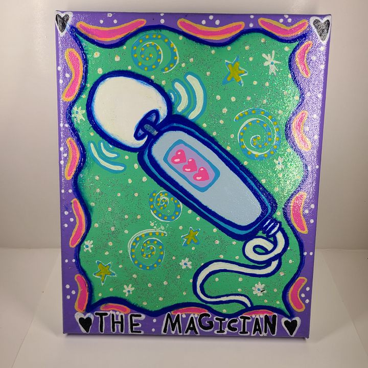 The Magician 8x10 painting on canvas product image (1)
