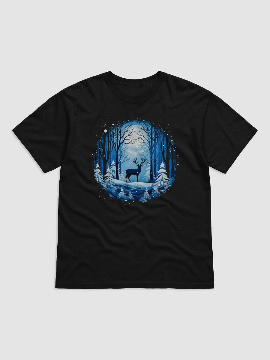 Majestic Deer In Winter Wonderland Forest T-shirt product image (1)