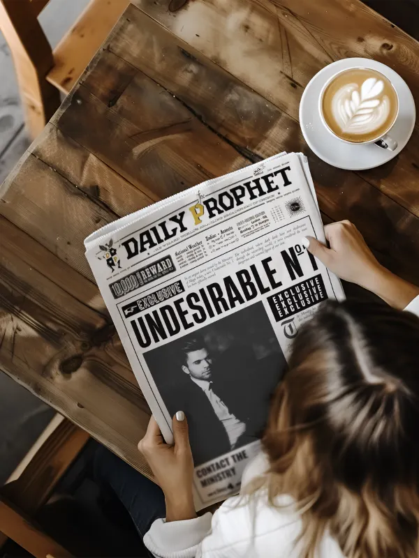 Undesirable Number 1 Newspaper Daily Prophet Template I 100% Customizable product image (2)