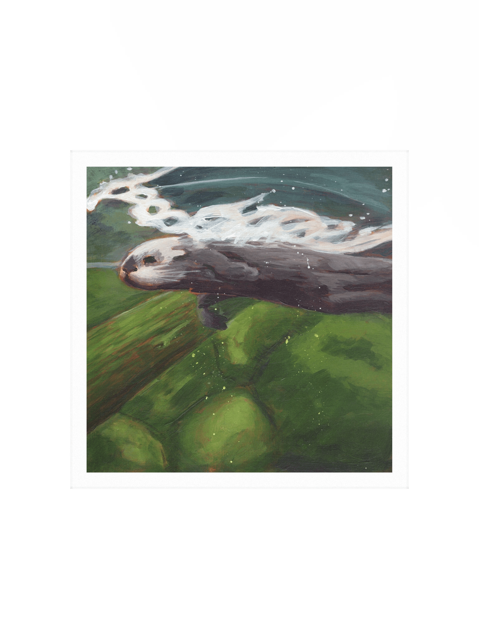 Smooth Glide Otter — Premium Matte Poster product image (2)
