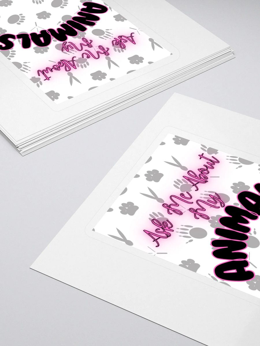 Ask Me About My Animals Sticker product image (4)