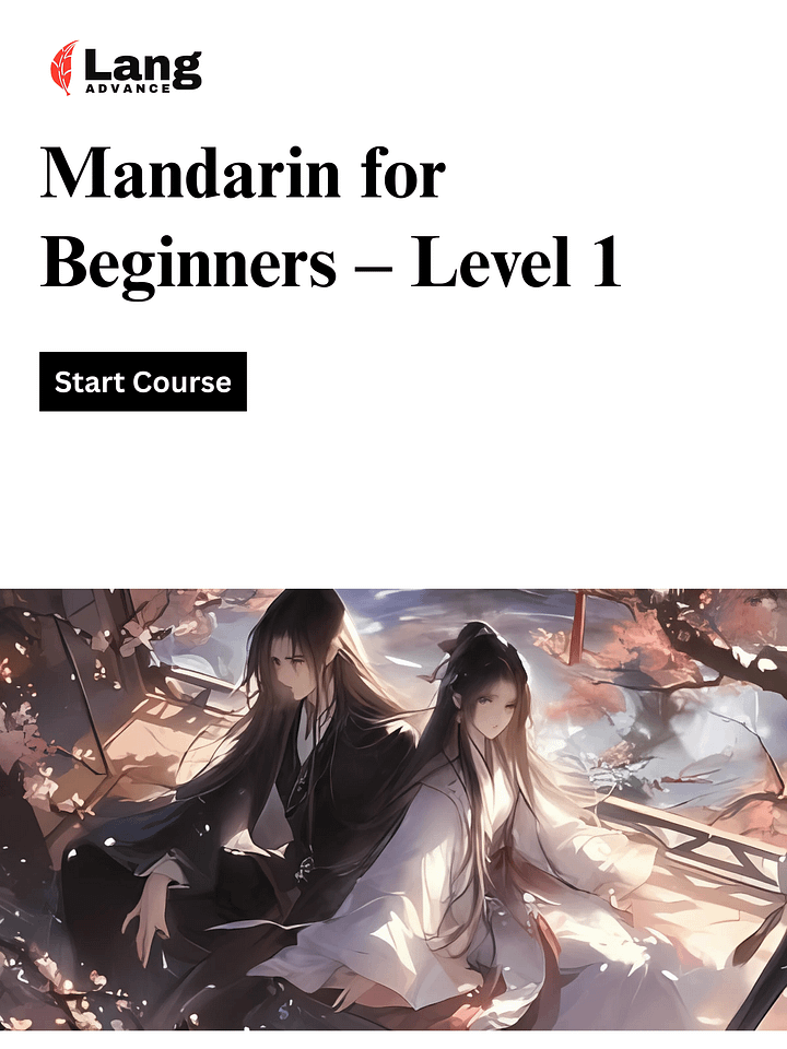 Mandarin Chinese language for Beginners: Level 1 product image (1)