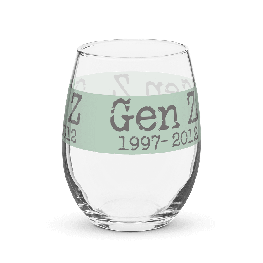 Gen Z 1997-2012 Stemless Wine Glass product image (3)