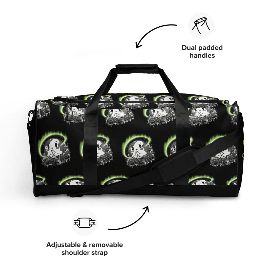Save Me: A Plea from Planet Earth Black Duffle Bag 🌍 product image (4)