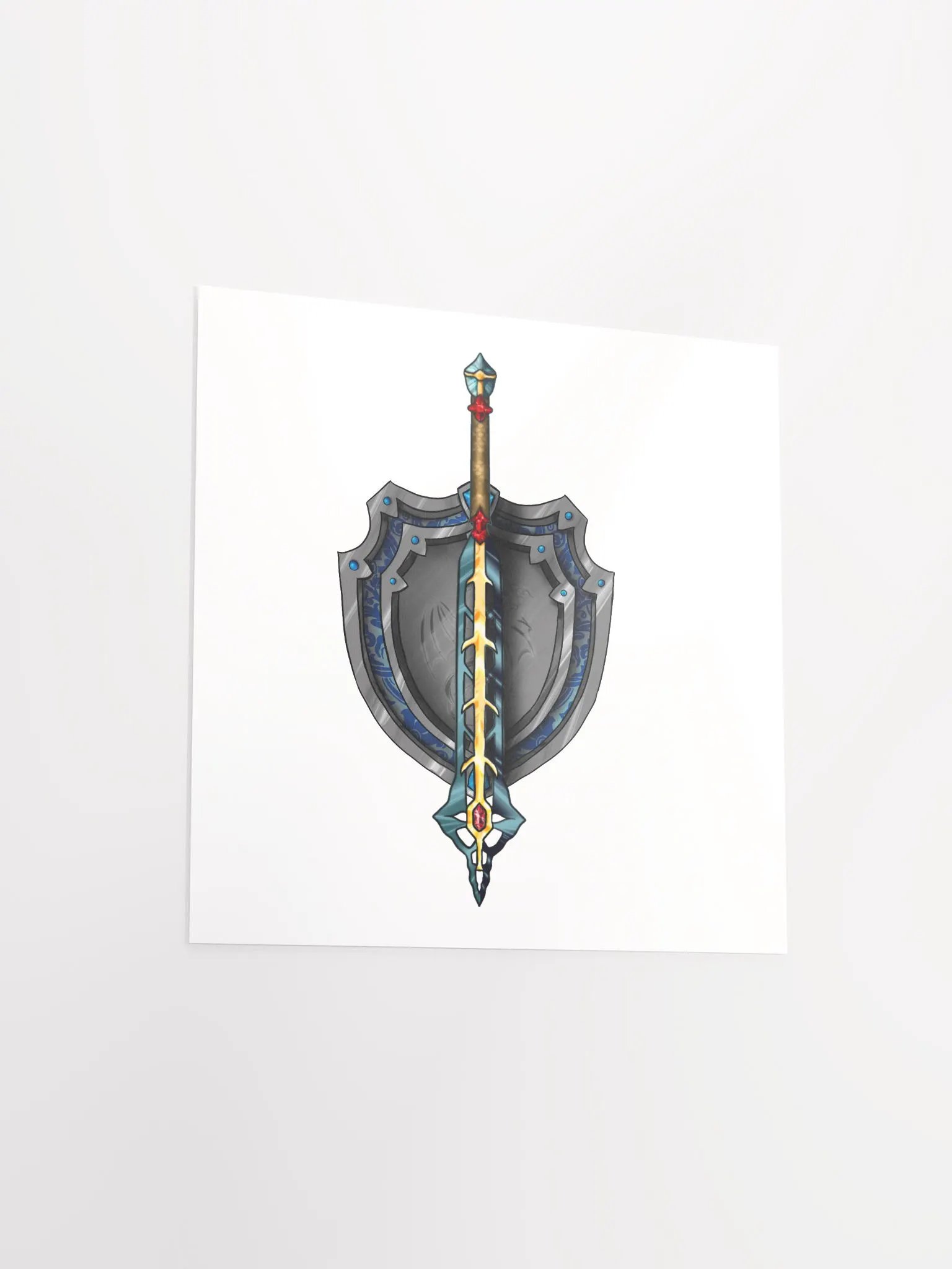Azure Warden Crest Print product image (3)