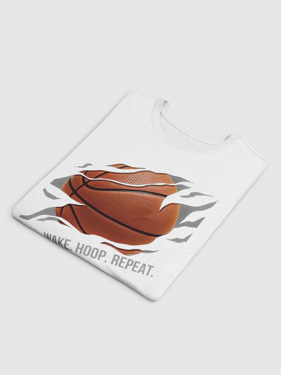 Wake. Hoop. Repeat. Basketball T-Shirt product image (21)