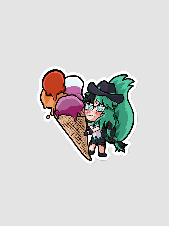 Mintzey Moon Pride Lesbian Sticker product image (2)