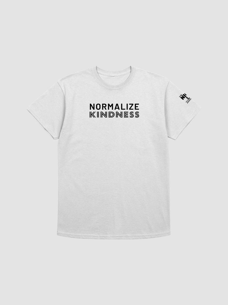 Normalize Kindness t-shirt (black text) product image (1)