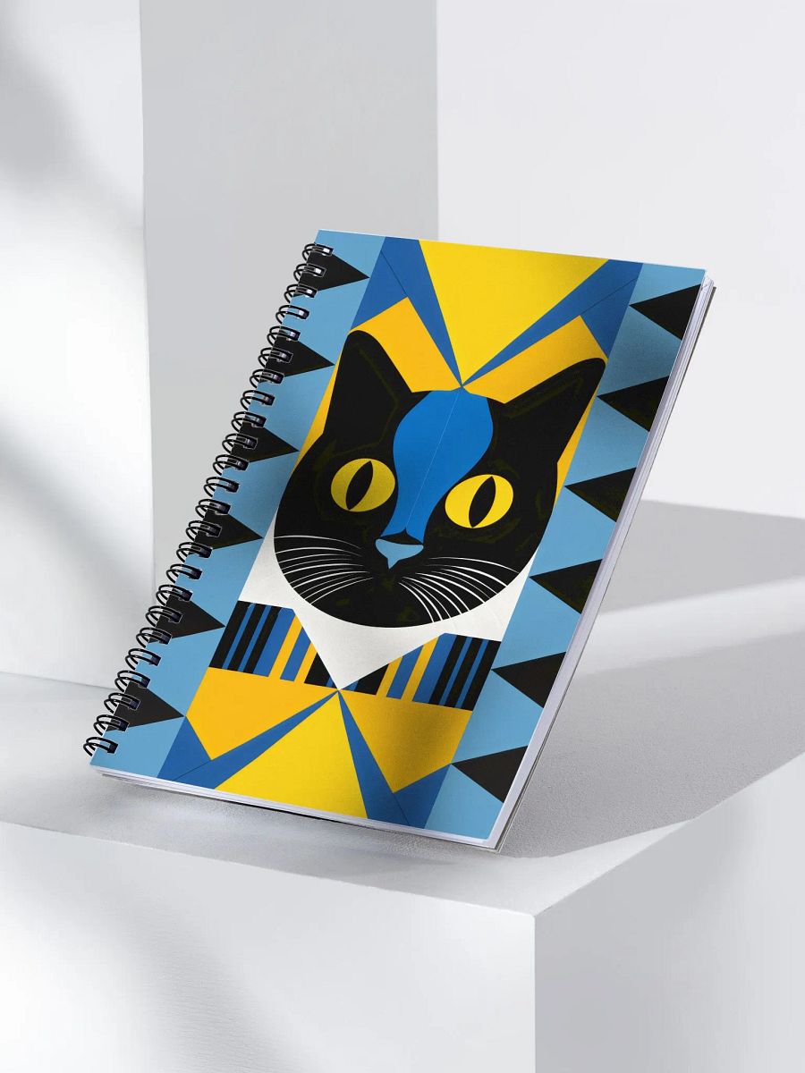 Geometric Cat Dreams Spiral Notebook product image (3)