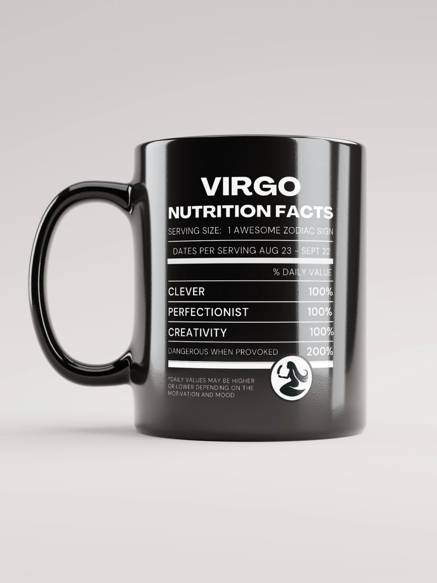 Virgo Nutrition Facts Mug product image (1)