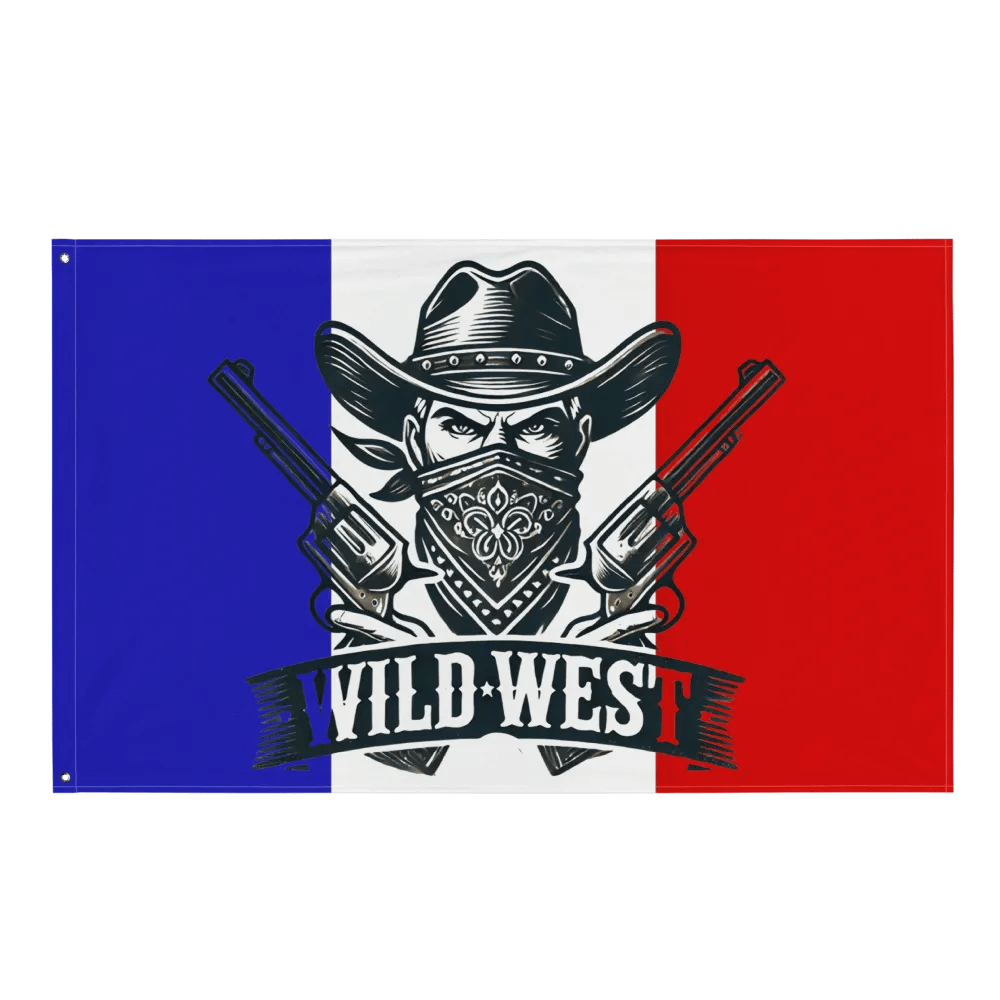 Drapeau "WILD WEST" – Fierté Française & Esprit Western product image (1)
