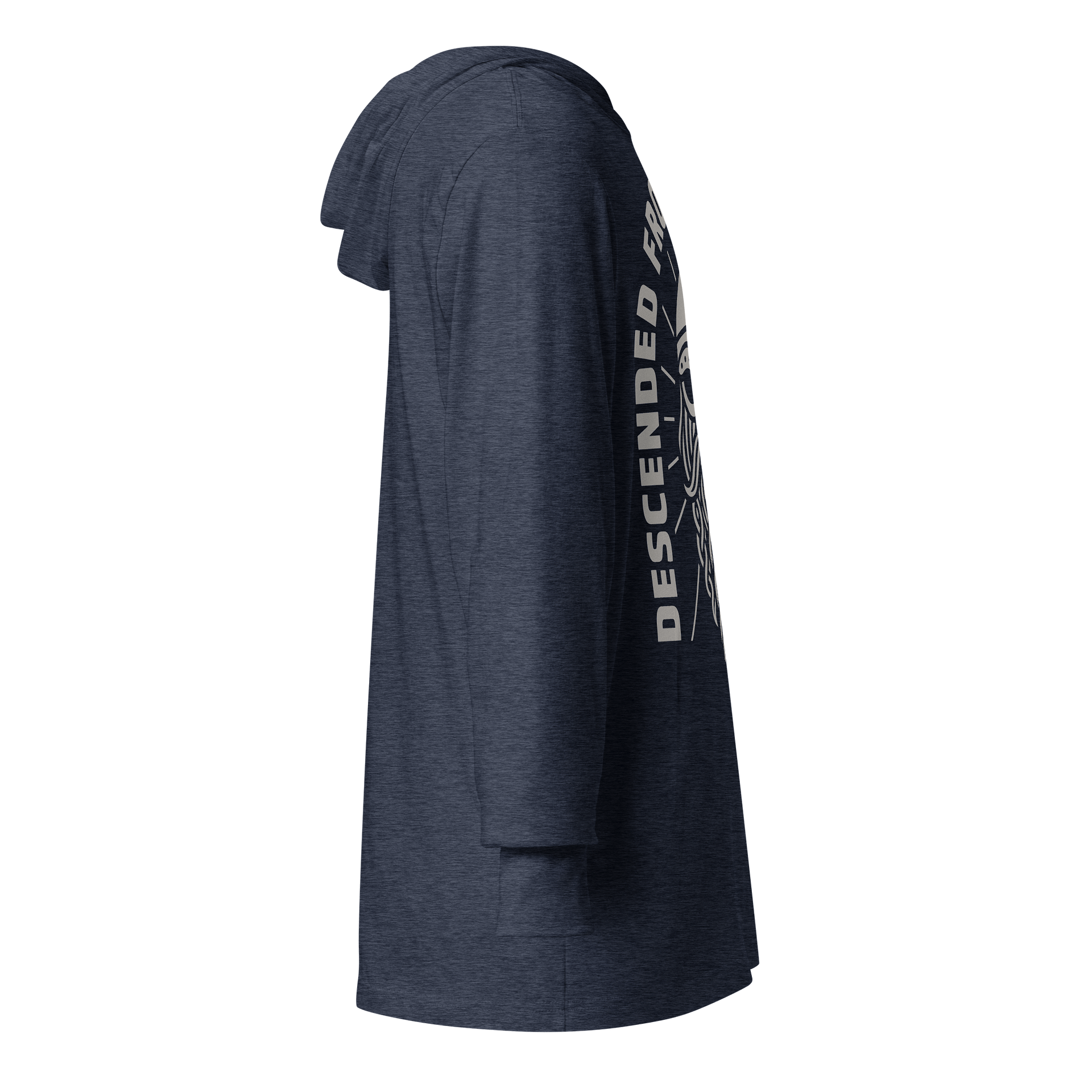 Descended from the Allfather Hooded Long Sleeve Tee product image (5)