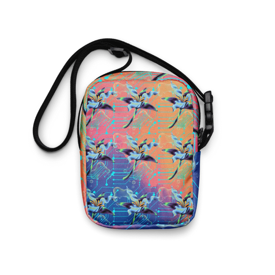metverse-Floral Fusion Crossbody Bag for stylish tech ladies and friends product image (6)