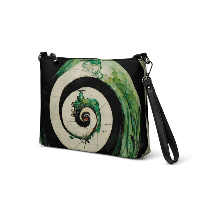 Enigmatic Spiral Crossbody Bag premium faux leather product image (2)