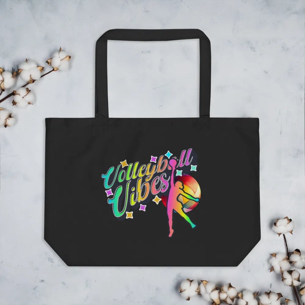 Volleyball Vibes Female Vibrant Tote product image (2)