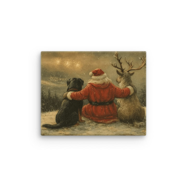 Rottweiler, Reindeer & Santa Thin Canvas product image (3)