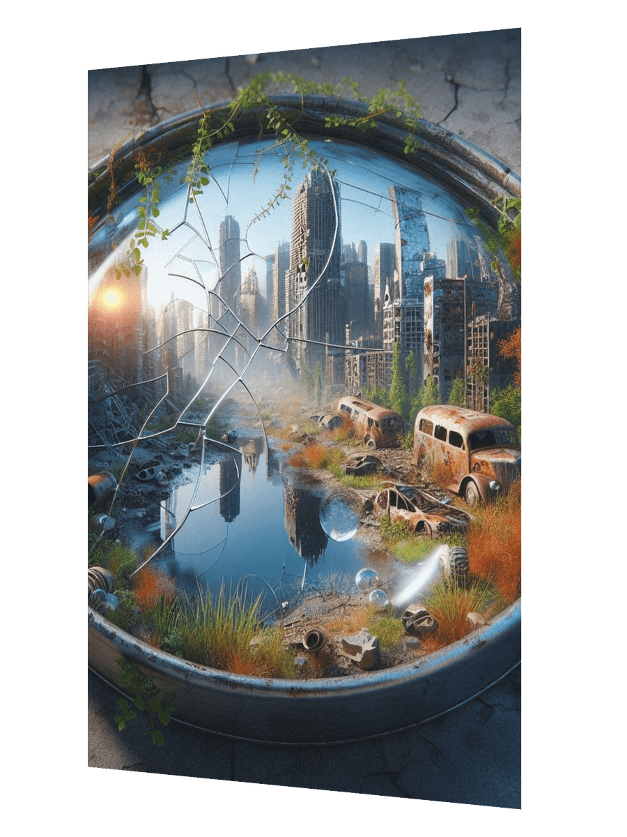 Post-Apocalyptic Reflection Enhanced Matte Paper Poster product image (6)