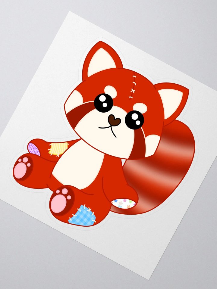 Red Panda Plush Sticker product image (2)