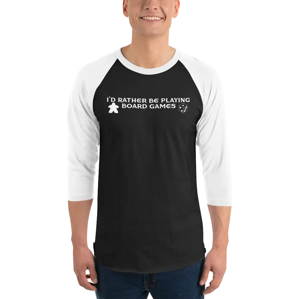 I'd Rather Be Playing Board Games Baseball Tee product image (1)