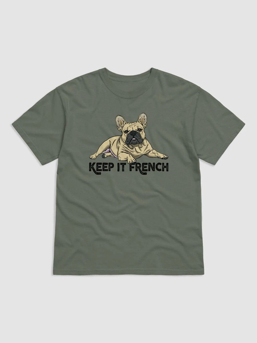Keep It French T-Shirt of a French Bulldog (Fawn) | Funny T-Shirt for Frenchie Paw-rents product image (24)