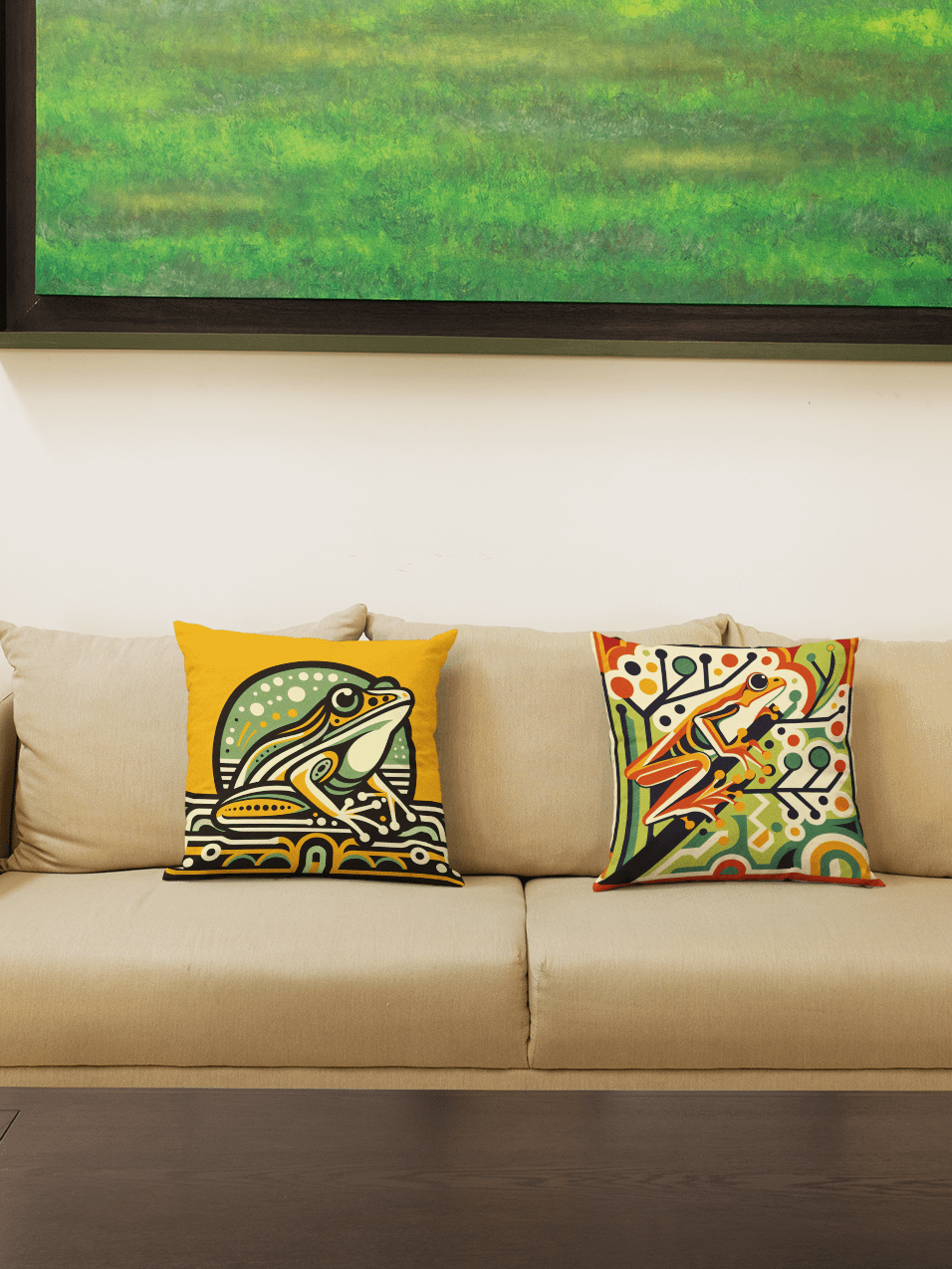 Art Deco Frog Pillow product image (11)