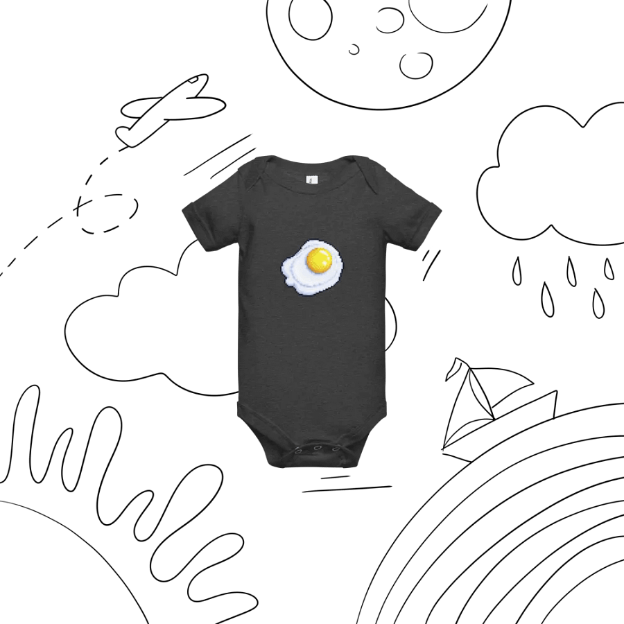 Pixel Egg Baby Onesie 🍳 product image (6)