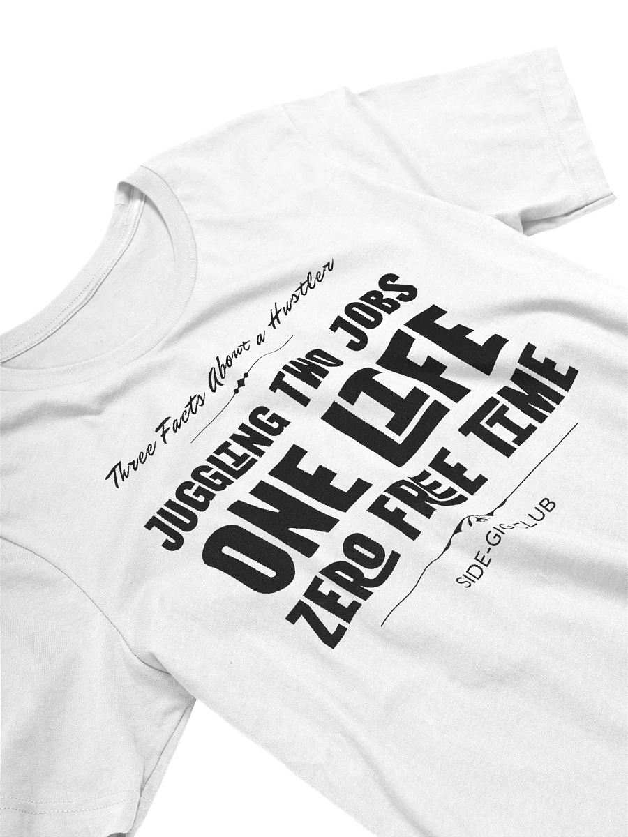 Three Facts About a Hustler – Side-Gig Club Collection T-Shirt in Vivid Black product image (5)