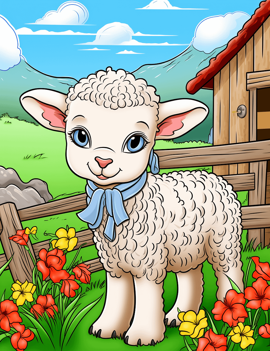 100 Cute Farm Animal Coloring Pages Kids PDF product image (3)