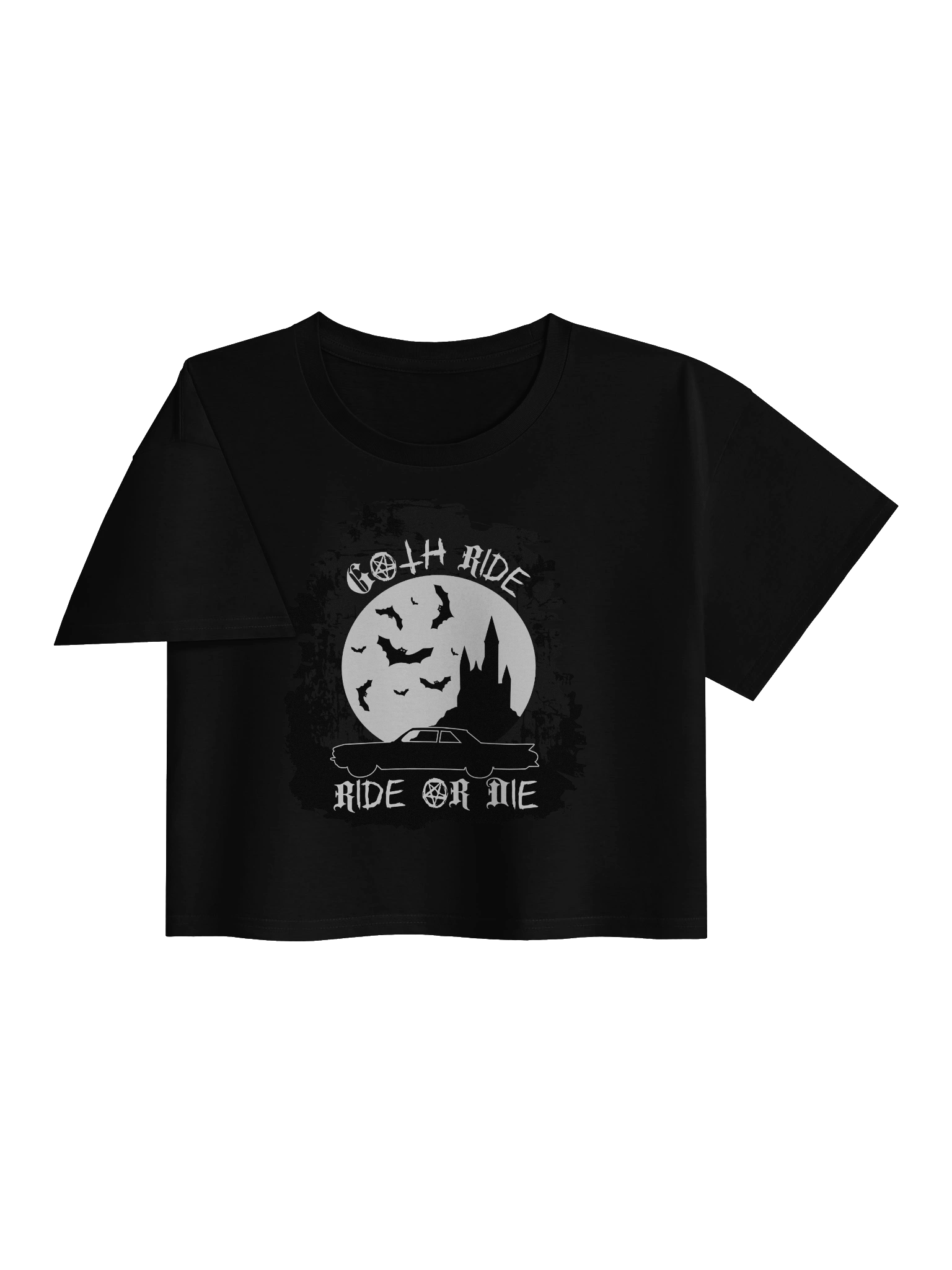 Goth Ride / Ride or Die Premium Crop Top product image (3)