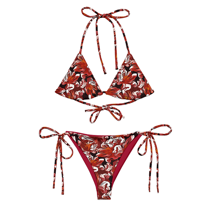 Fire Flower | Recycled String Bikini product image (2)