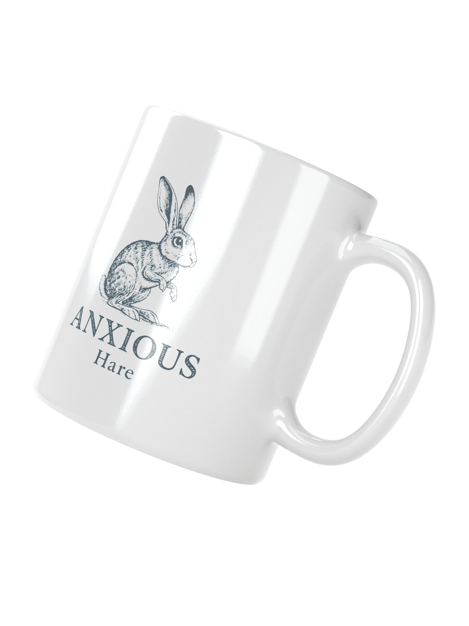 Anxious Hare Ceramic Mug product image (3)