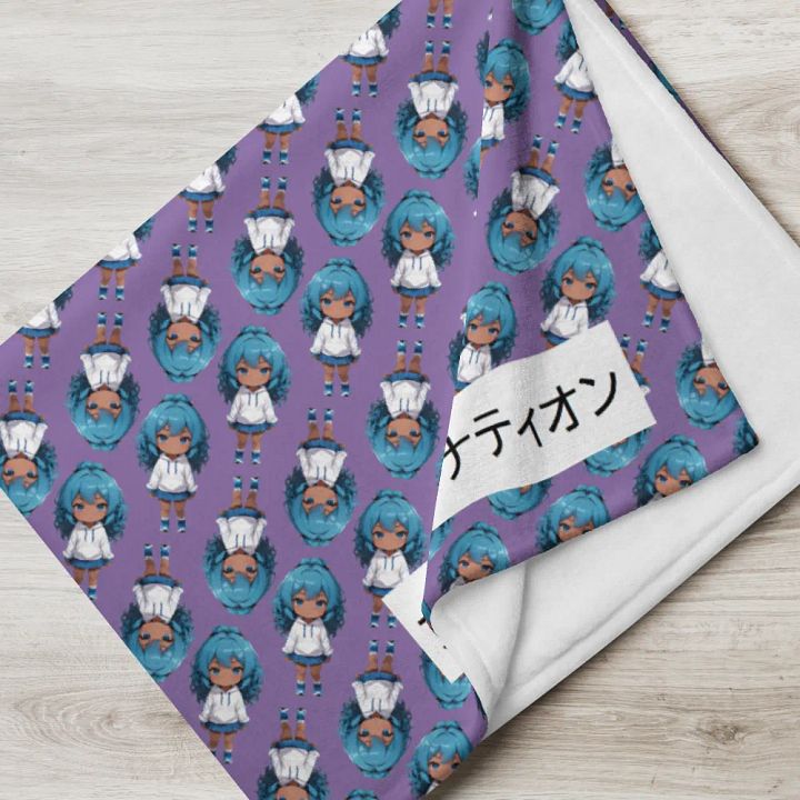 Chibi Full Dive Throw Blanket product image (1)