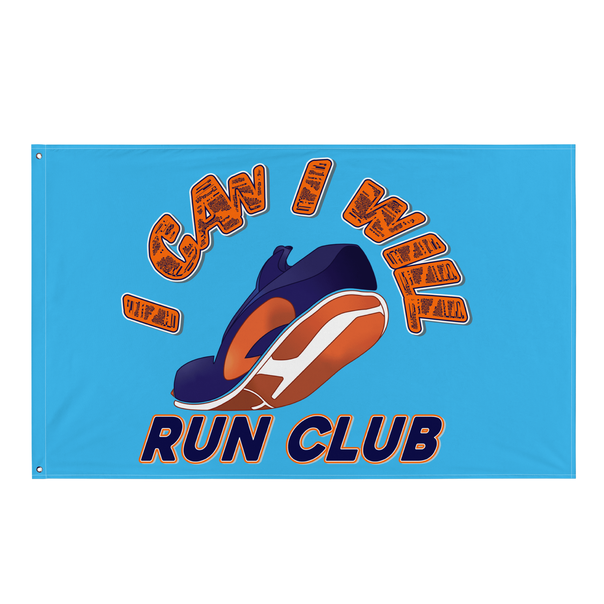 I Can I Will Run Club flag product image (1)