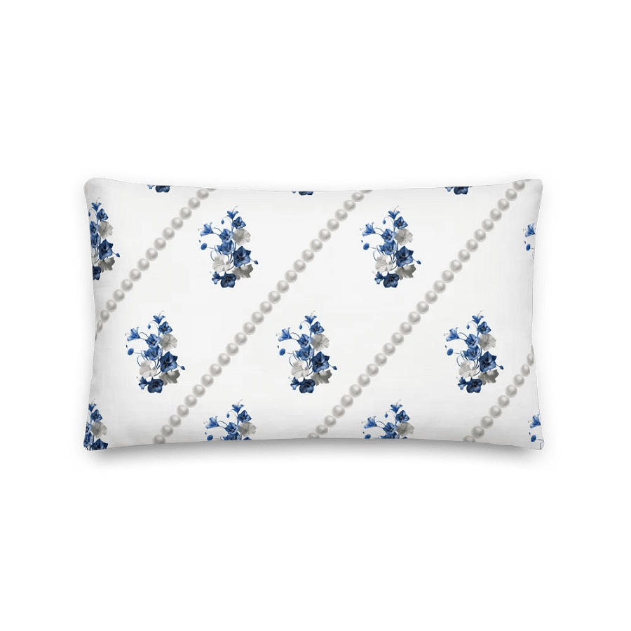 Blue Floral Throw Pillows product image (1)