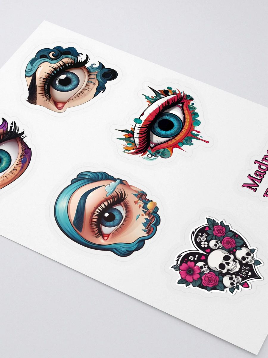 Monster Girl Blue Eye Sticker Set - Collector's Sticker Pack product image (3)