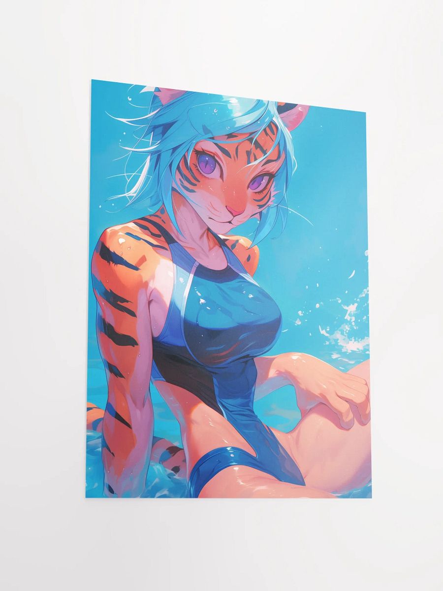 Tiger Tales: Playful Swimsuit Poster product image (5)