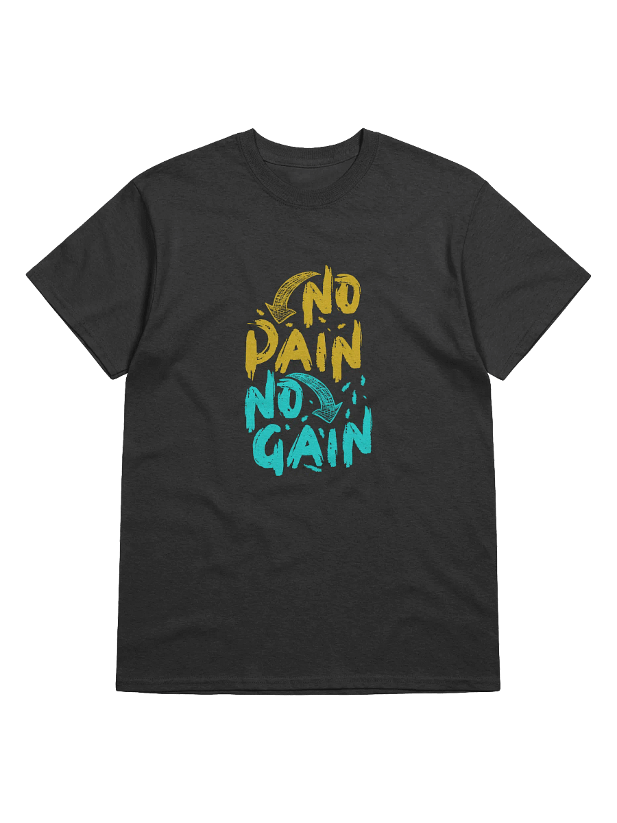 No Pain No Gain! Heavyweight Printed T-Shirt product image (1)