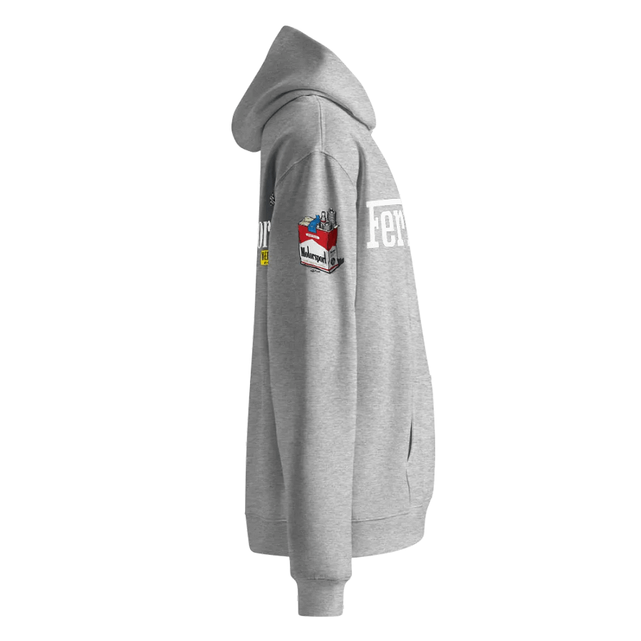 FERRARI MARLBORO Logo Unisex Oversized White Hoodie product image (4)