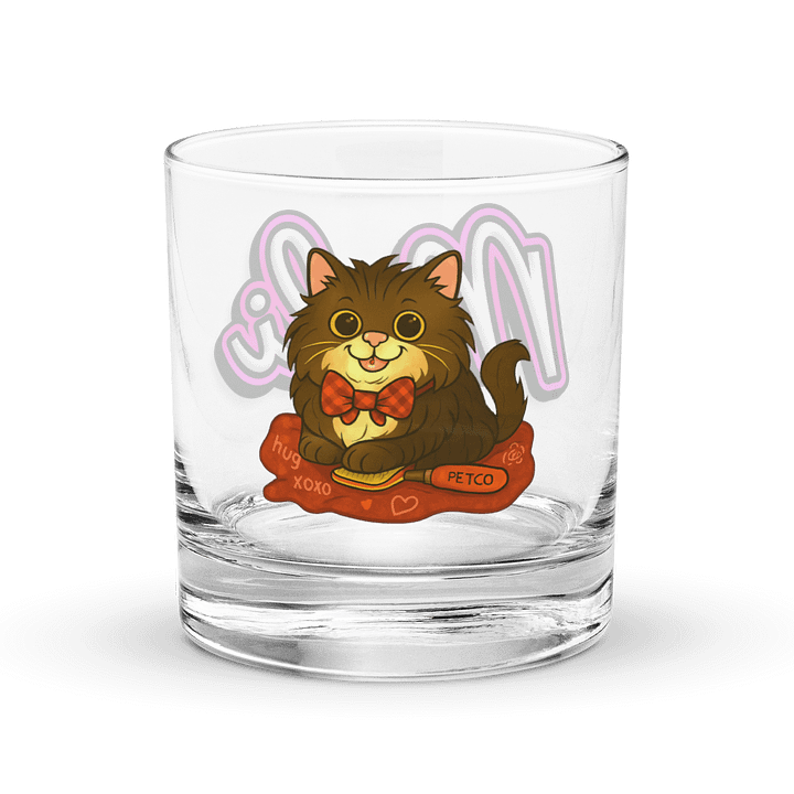Mali the Axe Cat Rocks Glass product image (1)