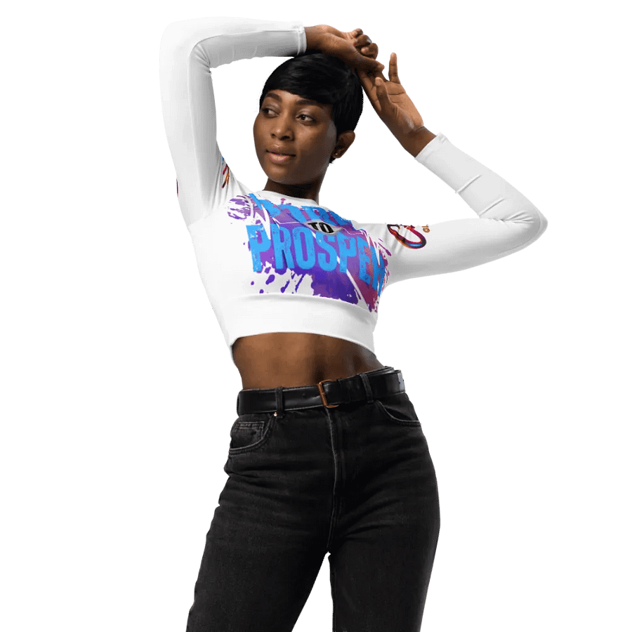 Born to Prosper Long Sleeve Crop Top product image (7)
