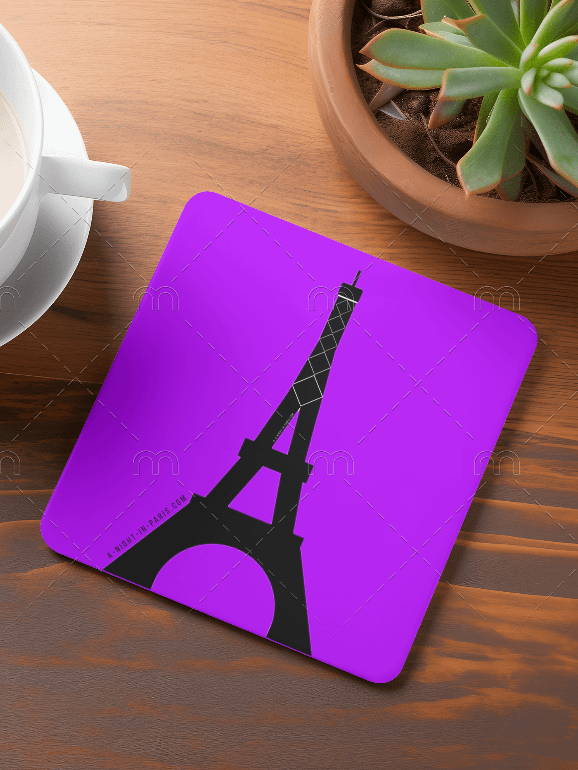 Eiffel Paris Coaster Purple (Qty 1) product image (3)