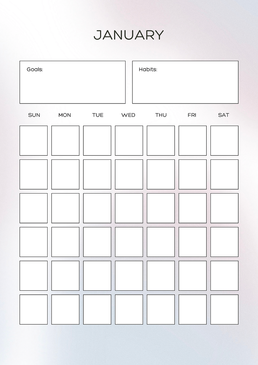 Gradient calendar product image (2)