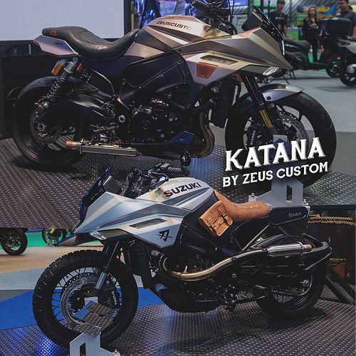 Two Katana Creator by Zeus Custom #zeuscustom #suzuki #katana #caferacer #scrambler #custombime