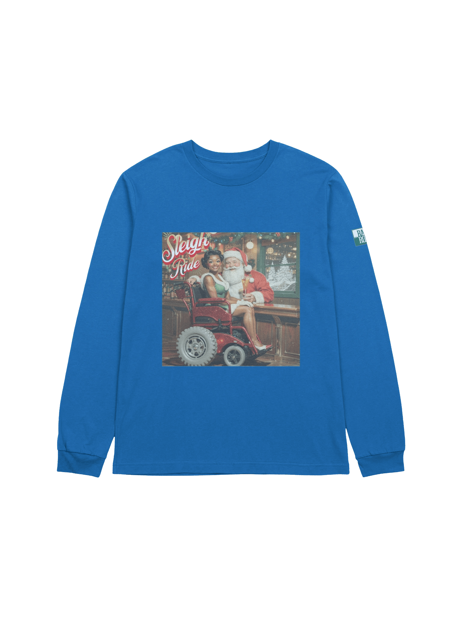 Vintage Pin-up Sleigh Ride Long Sleeve Tee product image (13)