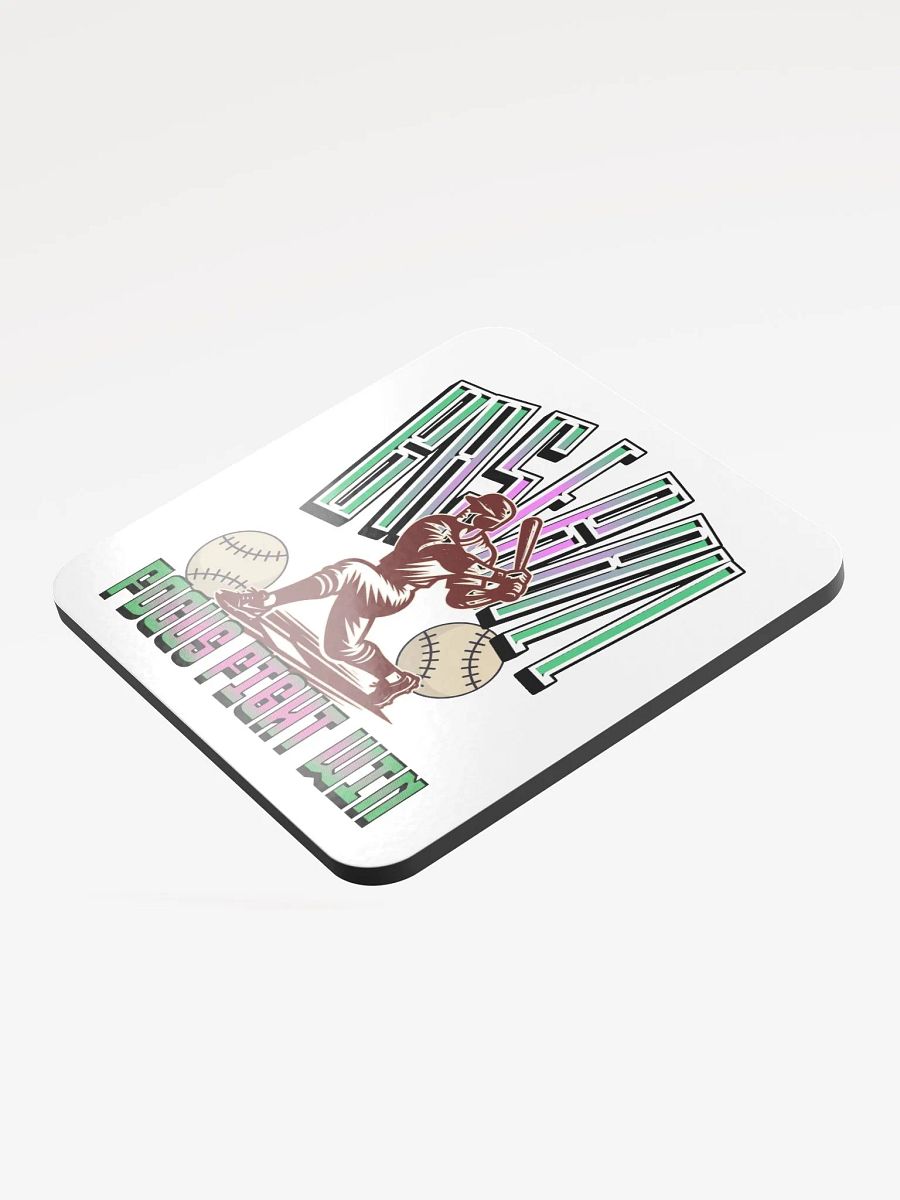 Focus Fight Win Baseball Swing for Success Coaster Set product image (4)