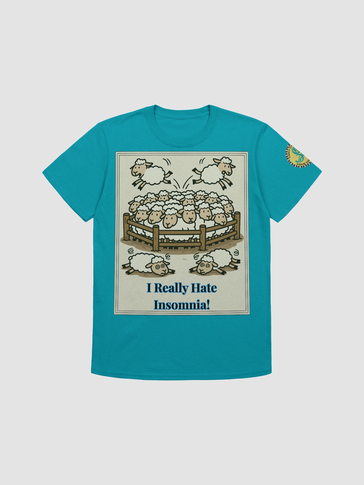 I Really Hate Insomnia (Both) Gildan Unisex Softstyle T-Shirt Light Colors product image (3)