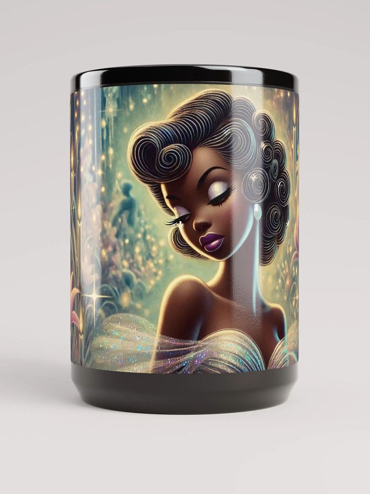 Crystal Beauty Mug- Glossy Black 15 oz Coffee Cup product image (1)