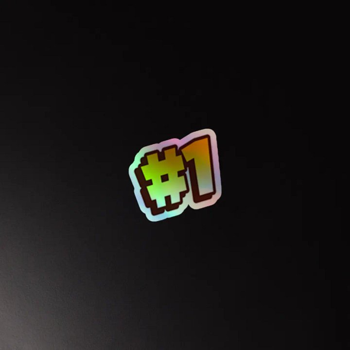 #1 Holographic Sticker product image (2)