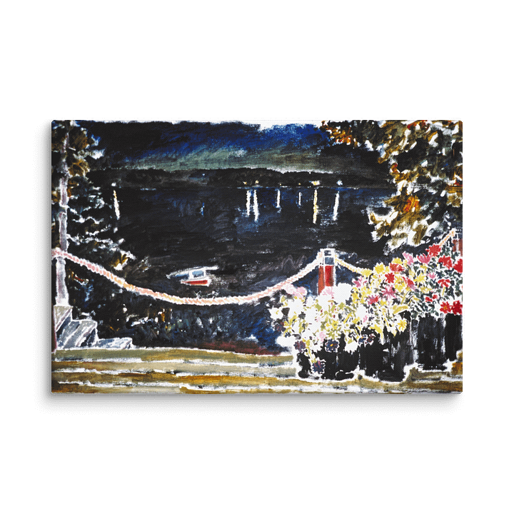 Nightview from Camano (1987) on canvas ("24 x 36") product image (2)