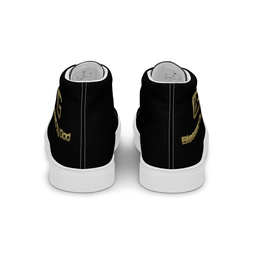 Blessed by God Black High Tops V2 product image (2)